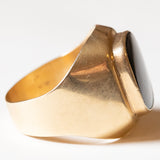 Anello vintage da uomo in oro 14K con onice, anni ‘60