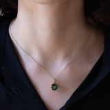 Ciondolo moderno in oro 9K con topazio mistico