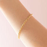 Bracciale morbido torchon vintage in oro 18K