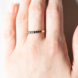 Veretta vintage in oro giallo 18K con zaffiri (0.45ctw ca.), anni ‘60