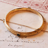 Bracciale rigido antico in oro 18K e zaffiri, fine '800