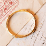 Bracciale rigido antico in oro 18K e zaffiri, fine '800