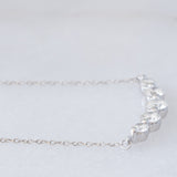 Collana vintage in platino con diamanti di taglio brillante (0.50ctw)