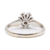Anello vintage in oro bianco 14k con diamanti (0,45ctw)
