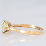 Anello da cocktail vintage in oro giallo 8K con quarzo citrino di taglio marquise (1.70ct ca.), anni ‘70/‘80