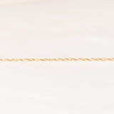 Vintage necklace with 9K yellow gold chain and 9K yellow gold pendant and green jasperware, 1982