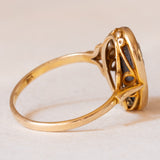 Vintage-Ring aus 9-karätigem Gelbgold mit Jaspis, 1975