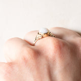 Vintage-Ring aus 14-karätigem Gelbgold mit Opal (ca. 0.90 ct), 60er Jahre