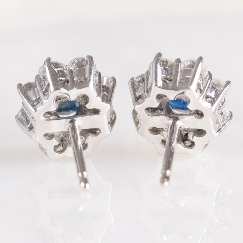 Orecchini A Bottone Con Moissanite Taglio Principessa - Foto 1