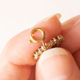 Vintage Herzanhänger aus 8 Karat Gelbgold mit Granaten, 60er Jahre