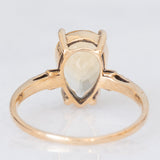 Anello da cocktail vintage in oro giallo 9K con quarzo citrino (2.20ct ca.) e diamanti, anno 2010