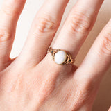 Vintage-Ring aus 14-karätigem Gelbgold mit Opal (ca. 0.90 ct), 60er Jahre