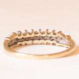 Vintage-Ring aus 9-karätigem Gelbgold mit Diamanten (ca. 0.18 ctw), 70er Jahre