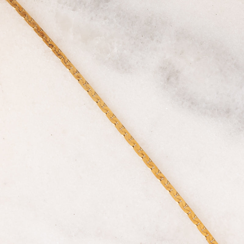 Collier vintage in oro giallo 8K con granati (8ctw ca.), anni ‘50/‘60
