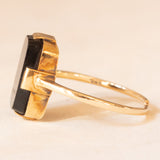 Vintage-Onyx-Ring aus 14-karätigem Gelbgold, 60er Jahre