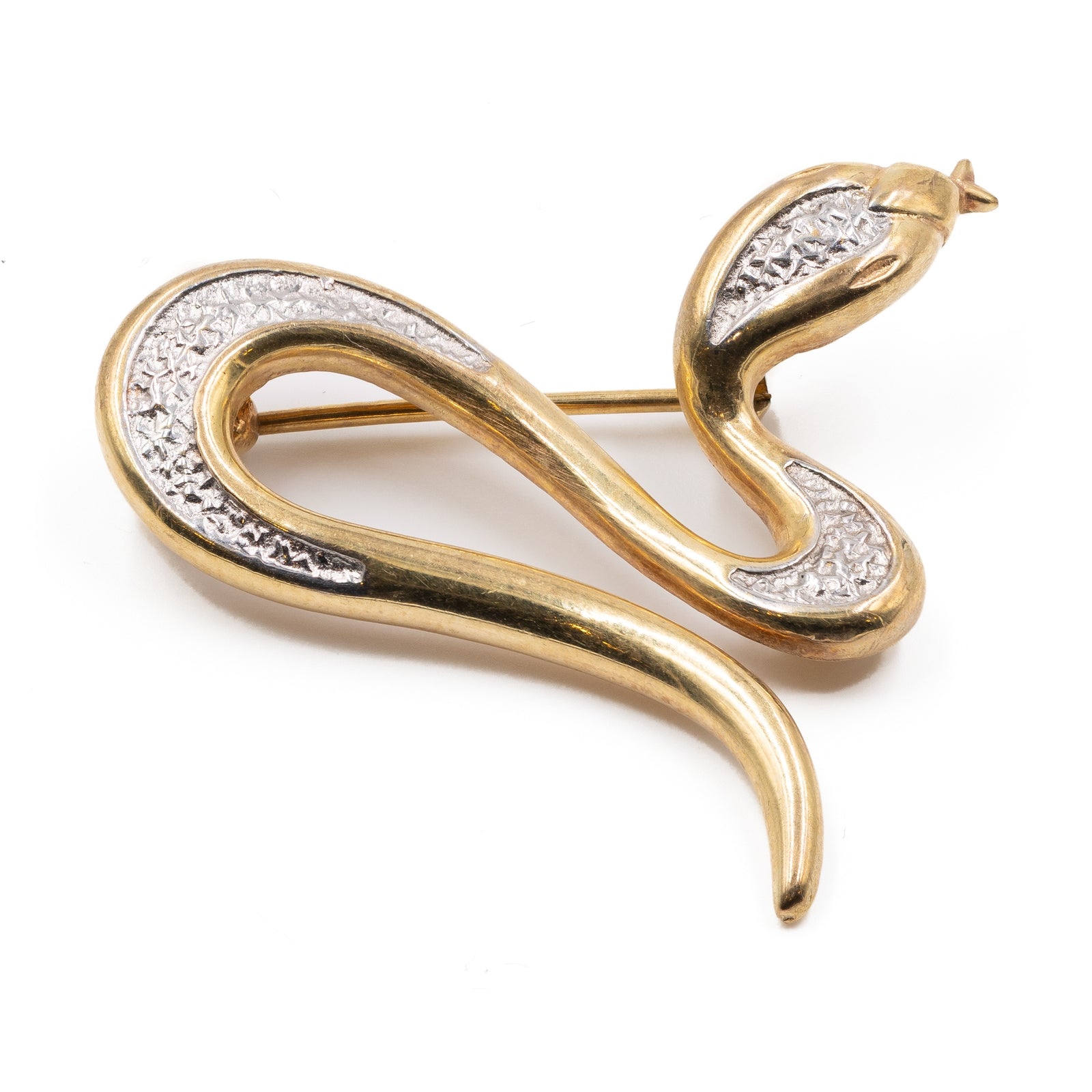 Spilla Vintage Medusa E Serpente &ndash; Tono Oro Antico &ndash; Gioiello Statement Da Donna