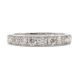 Veretta vintage in platino con diamanti (1ctw)