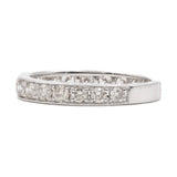 Veretta vintage in platino con diamanti (1ctw)
