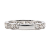 Veretta vintage in platino con diamanti (1ctw)