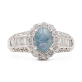 Anello in platino con alessandrite (1.56ct) e diamanti (0.71ctw), anni ‘80/‘90