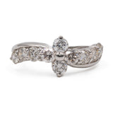 Anello vintage in platino 900 con diamanti (1ctw)