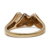 Anello vintage in oro giallo 14k con diamante