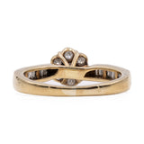 Anello vintage in oro giallo 9k con diamanti (0,45ctw)