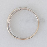 Bague vintage en or blanc 9 carats avec diamants taille brillant (environ 0.12 ct), années 90