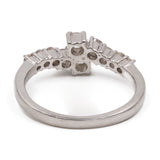 Anello contrarier vintage in platino con diamanti (0,50ctw)
