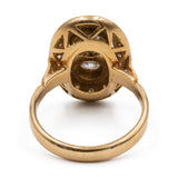 Anel de diamante vintage em ouro amarelo 18k (0,80 ctw)