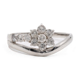 Anello vintage in platino con diamanti (0,50ctw)