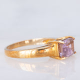 Anello da cocktail vintage in oro giallo 9K con ametrina (1.38ct)