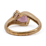Anello vintage in oro giallo 9k con granati
