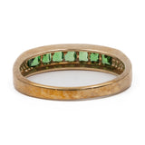 Anello vintage in oro giallo 9k con tsavoriti (0,45ctw)