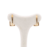 ORECCHINI VINTAGE IN ORO GIALLO 18K CON QUARZI CITRINI, ANNI '60/'70