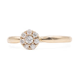 ANELLO VINTAGE IN ORO GIALLO 14K E DIAMANTI (0.22CTW CA.)