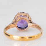 Vintage Solitärring aus 9 Karat Gelb- und Roségold mit Amethyst (ca. 1.80 ct)