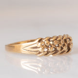Anello “keeper” vintage in oro giallo 9K