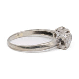 Anello vintage trilogy in oro bianco 18k con diamanti (0,83ctw), anni '70