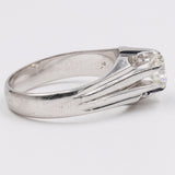 Vintage-Solitärring aus 18 Karat Weißgold mit 1 Karat Diamant, 60er Jahre