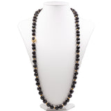 Vintage-Halskette aus 18 Karat Gelbgold mit Granat und Susta, 50er/60er Jahre