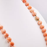 Vintage Susta-Halskette aus rosa Koralle und vergoldetem Silber, 60er Jahre