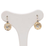 Antike 18-Karat-Diamantohrringe aus zweifarbigem Gold (0,40 ctw), 30er/40er Jahre