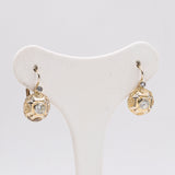 Antike 18-Karat-Diamantohrringe aus zweifarbigem Gold (0,40 ctw), 30er/40er Jahre