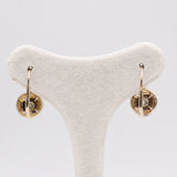 Antike 18-Karat-Diamantohrringe aus zweifarbigem Gold (0,40 ctw), 30er/40er Jahre