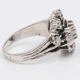 Vintage-Diamantring aus 18 Karat Gold und Platin mit einem Gesamtgewicht von 1.20 ctw, 60er Jahre