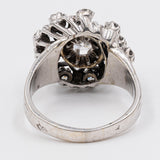 Vintage 18k Gold & Platinum Diamond Ring Totaling 1.20ctw, 60s