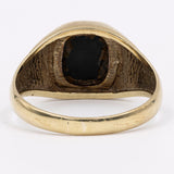 Vintage-Onyx-Ring aus 8-karätigem Gelbgold, 50er Jahre