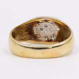 Vintage-Ring aus 14-karätigem Gelbgold und Diamant (0.20 ctw), 70er Jahre