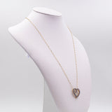 Vintage-Halskette aus 9-karätigem Gold mit Diamanten (ca. 0.14 ctw) und Tansaniten (ca. 1 ctw), 70er Jahre